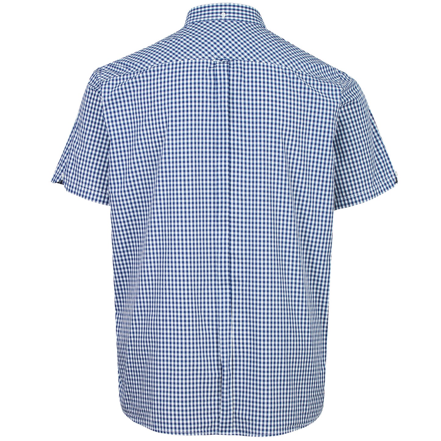 Ben Sherman Plus Size Signtaure Gingham Short Sleeve Shirt Dark Blue