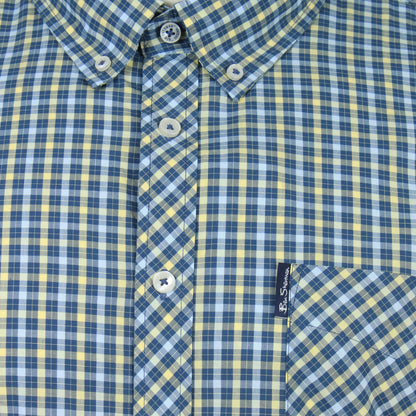 Ben Sherman Plus Size House Check Short Sleeve Shirt Corn