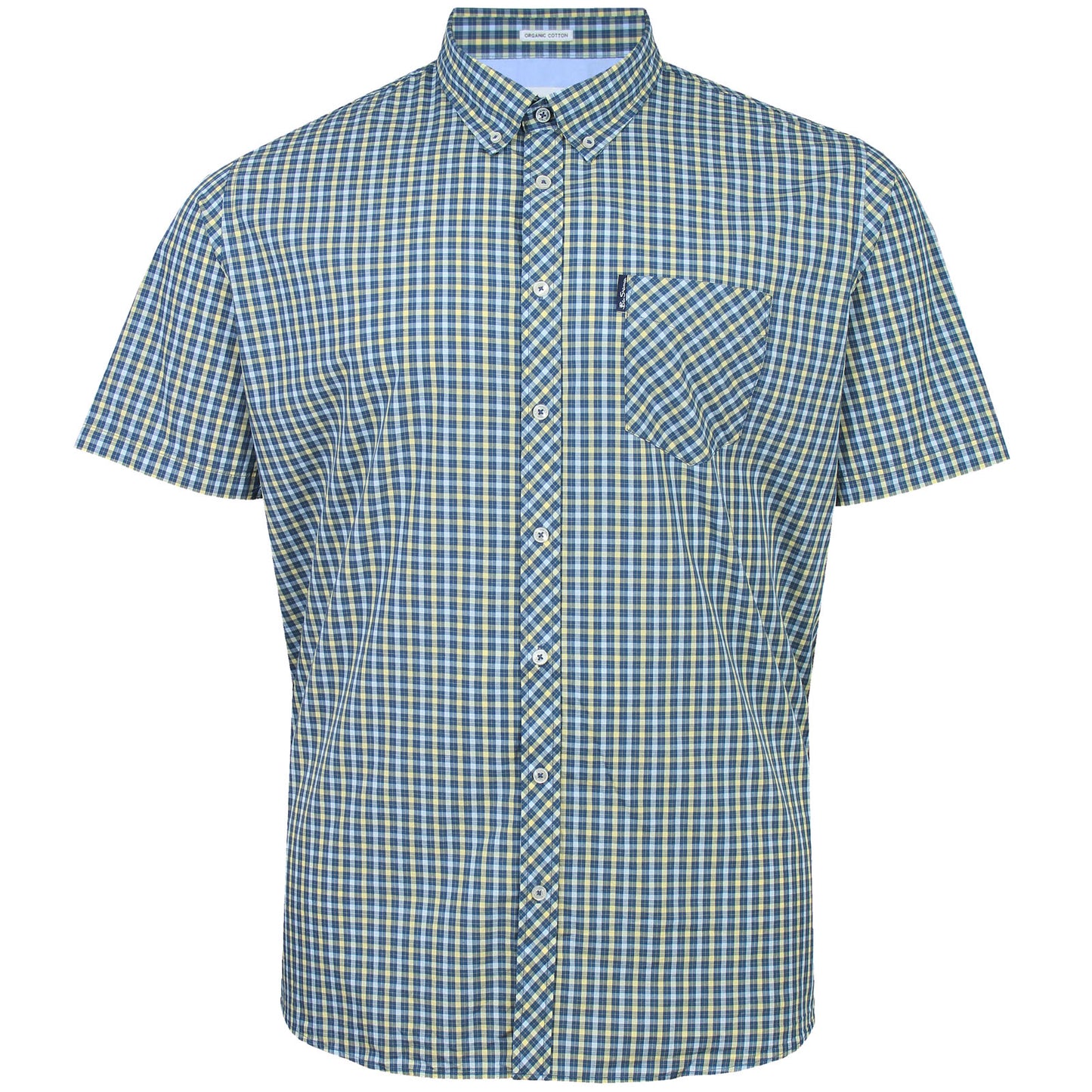 Ben Sherman Plus Size House Check Short Sleeve Shirt Corn