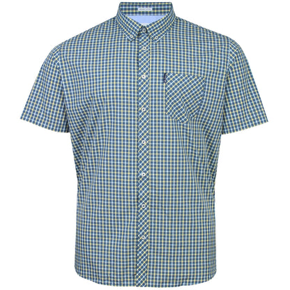 Ben Sherman Plus Size House Check Short Sleeve Shirt Corn