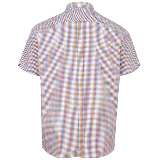 Ben Sherman Plus Size Mini Gingham Short Sleeve Shirt Snow White