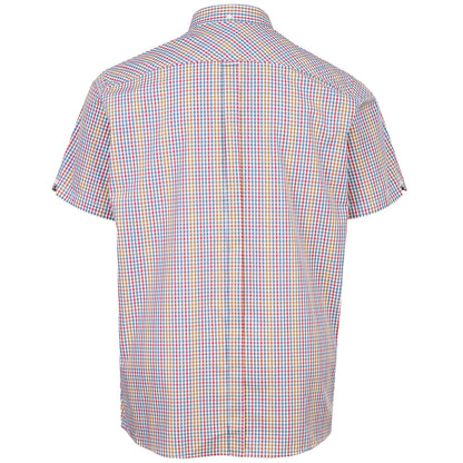 Ben Sherman Plus Size Mini Gingham Short Sleeve Shirt Snow White