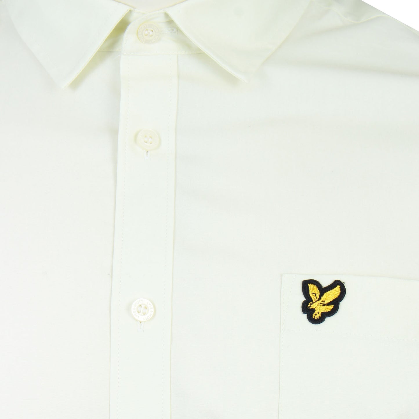 Lyle & Scott Plus Size Plain Poplin Short Sleeve Shirt Soft Matcha