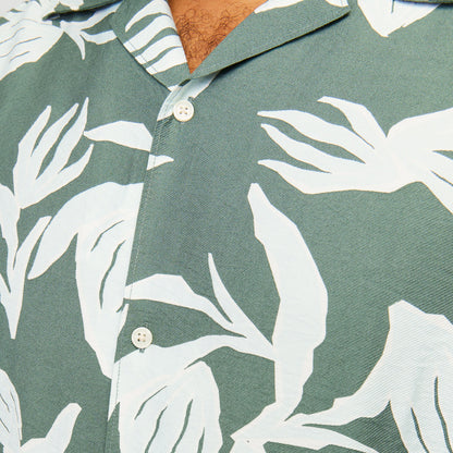 Jack & Jones Plus Size Easter Marshall Aop S/S Shirt Laurel Wreath