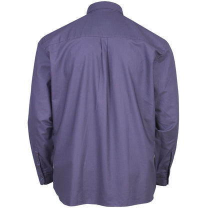 Lyle & Scott Plus Size Plain Oxford Long Sleeve Shirt Graystone
