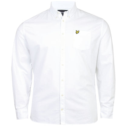 Lyle & Scott Plus Size Oxford Long Sleeve Shirt White