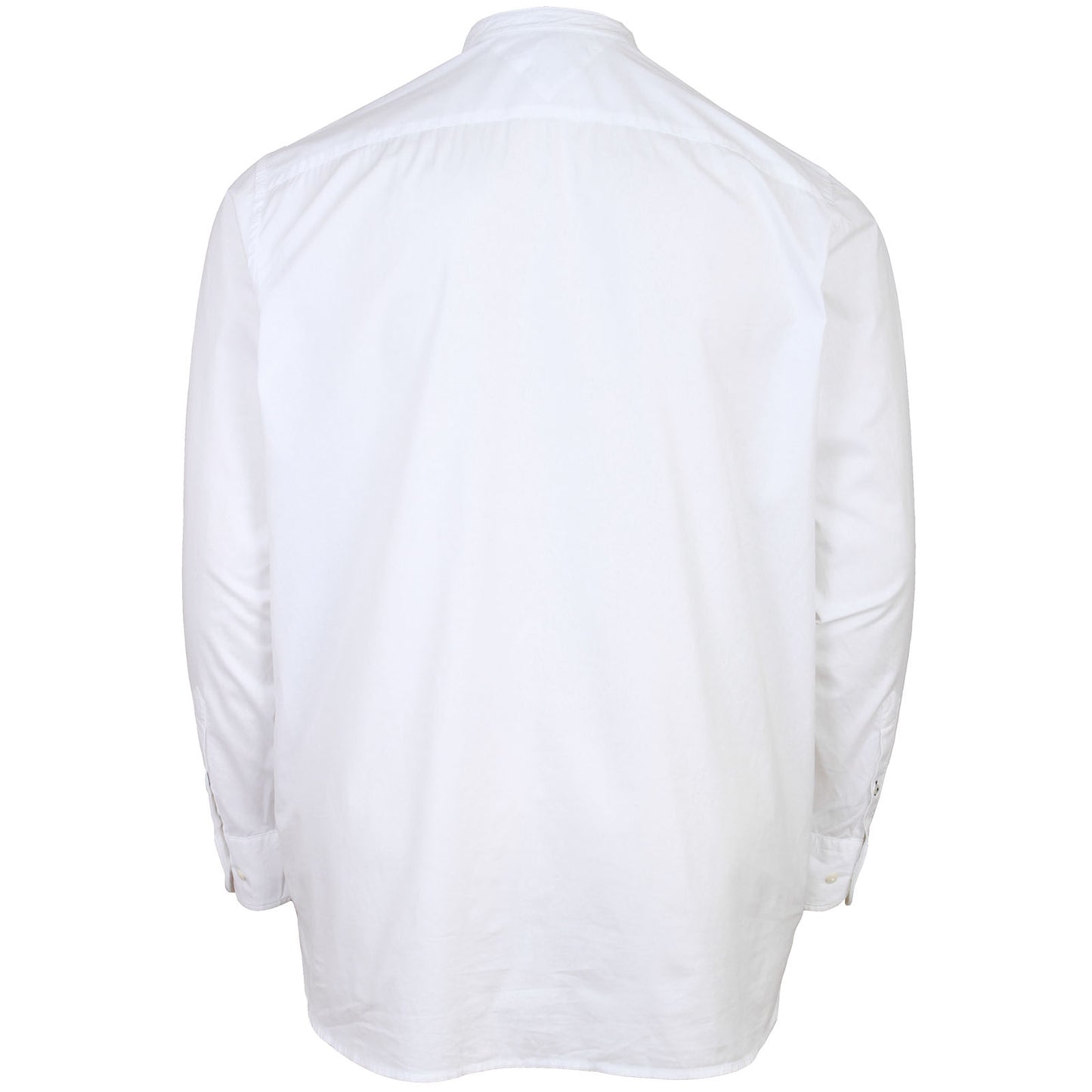 Tommy Hilfiger Plus Size Solid Grandad L/S Shirt White