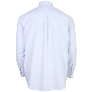 Tommy Hilfiger Plus Size Striped Heritage Oxford L/S Shirt Blue/White