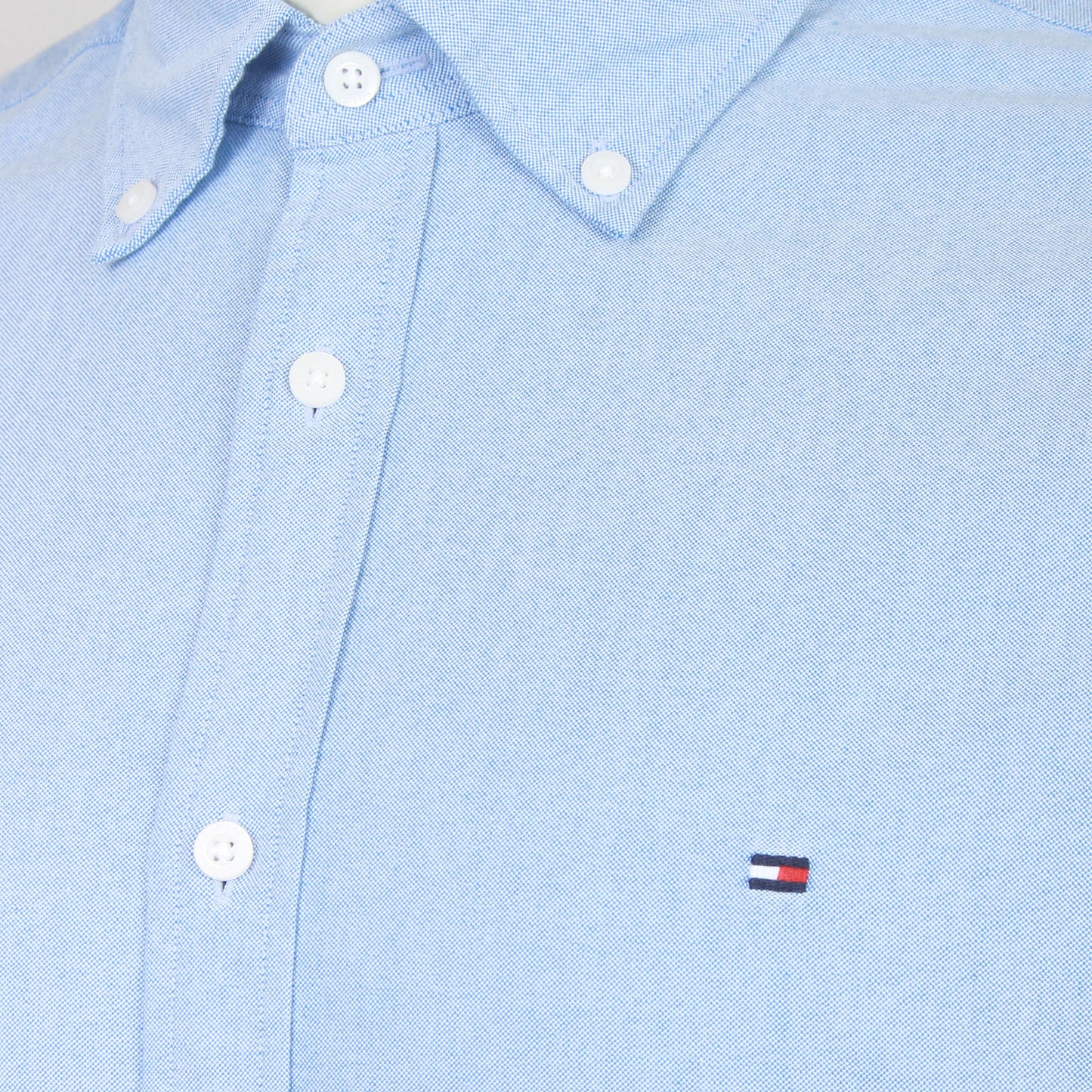 Tommy Hilfiger Plus Size Solid Heritage Oxford L/S Shirt Blue