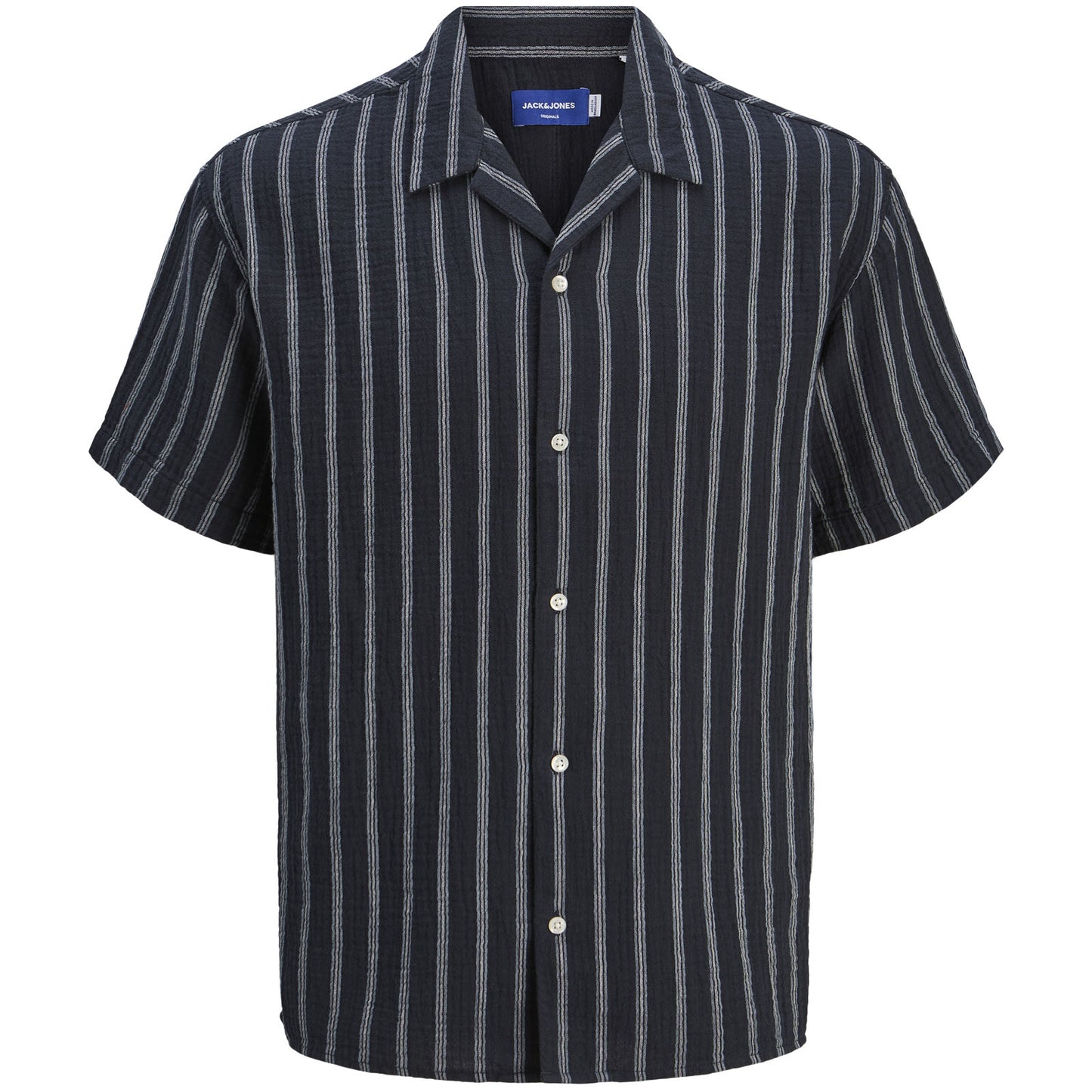 Jack & Jones Plus Size Easter Patras Resort Shirt Sky Captain Stripe