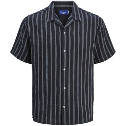 Jack & Jones Plus Size Easter Patras Resort Shirt Sky Captain Stripe