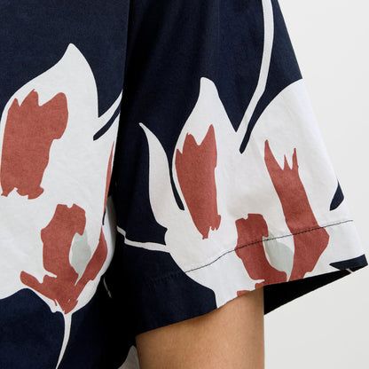 Jack & Jones Plus Size Palaermo Print Resort Shirt Night Sky