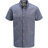 Jack & Jones Plus Size Summer Shield Short Sleeve Shirt Faded Denim