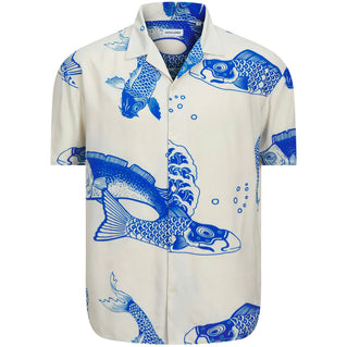 Jack & Jones Plus Size Jepp Aop Resort Shirt Lapis Blue