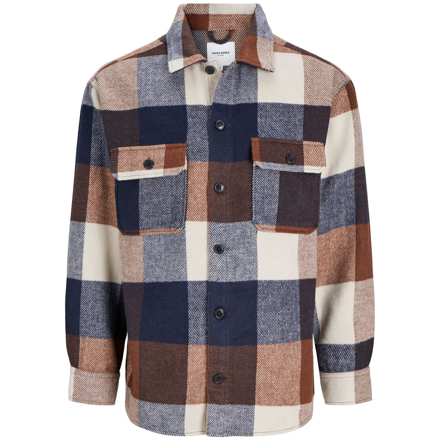 Jack & Jones Plus Size Bradley Ollie L/S Overshirt Navy Blazer