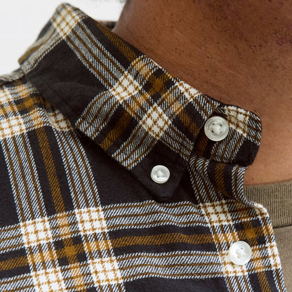 Jack & Jones Plus Size Classic Flannel Check Long Sleeve Shirt Black