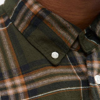 Jack & Jones Plus Size Classic Flannel Check Long Sleeve Shirt Rosin
