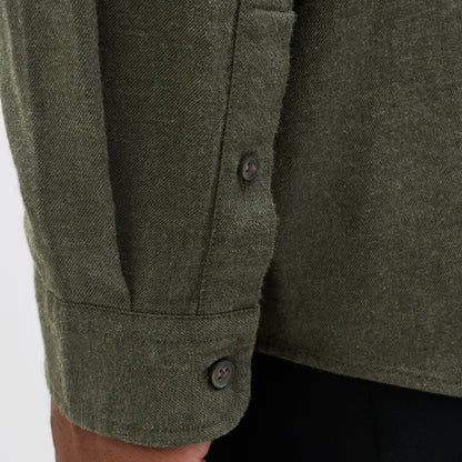 Jack & Jones Plus Size Classic Melange Long Sleeve Shirt Rosin
