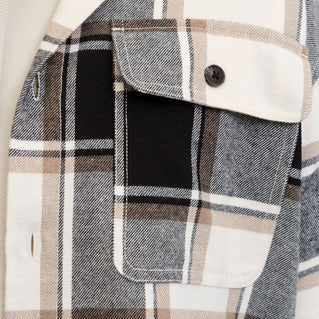 Jack & Jones Plus Size Charge Check L/S Overshirt Crockery