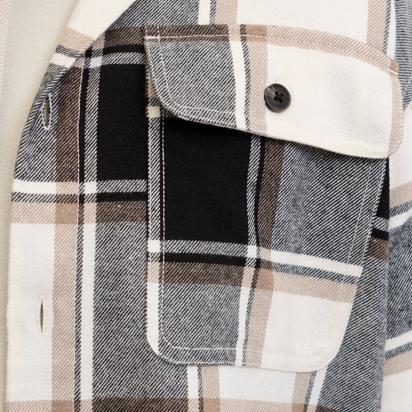 Jack & Jones Plus Size Charge Check L/S Overshirt Crockery