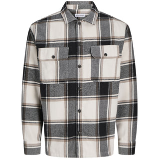 Jack & Jones Plus Size Charge Check L/S Overshirt Crockery