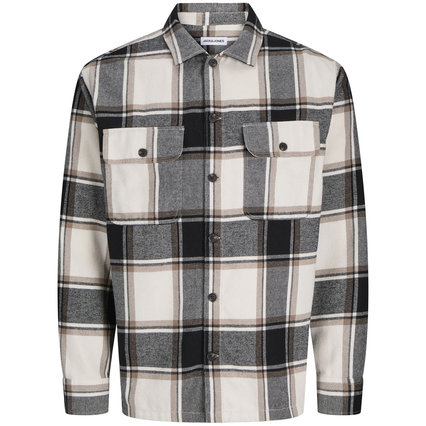 Jack & Jones Plus Size Charge Check L/S Overshirt Crockery