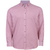 Kam Jeans Plus Size Kbs 6351 Classic Gingham Long Sleeve Shirt Red