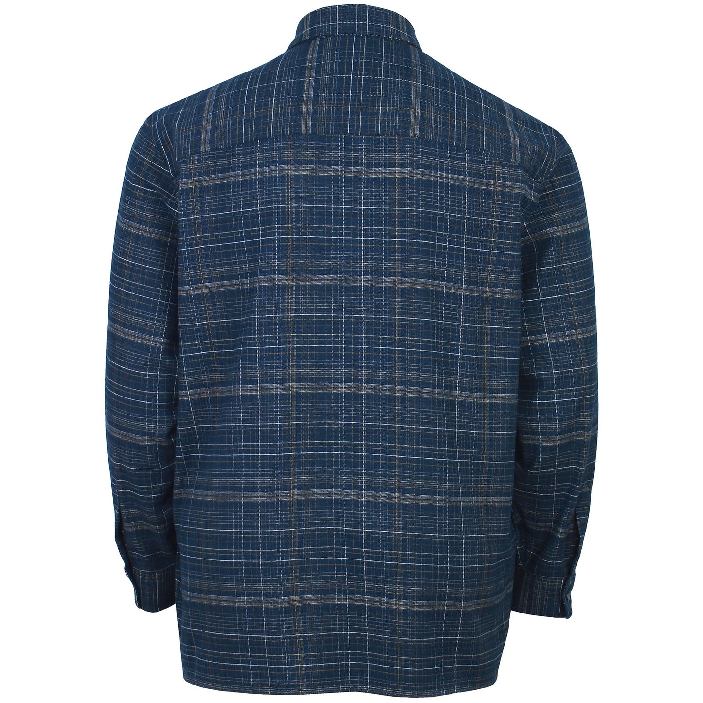Lyle & Scott Plus Size Check Flannel Shirt Dark Navy