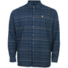 Lyle & Scott Plus Size Check Flannel Shirt Dark Navy
