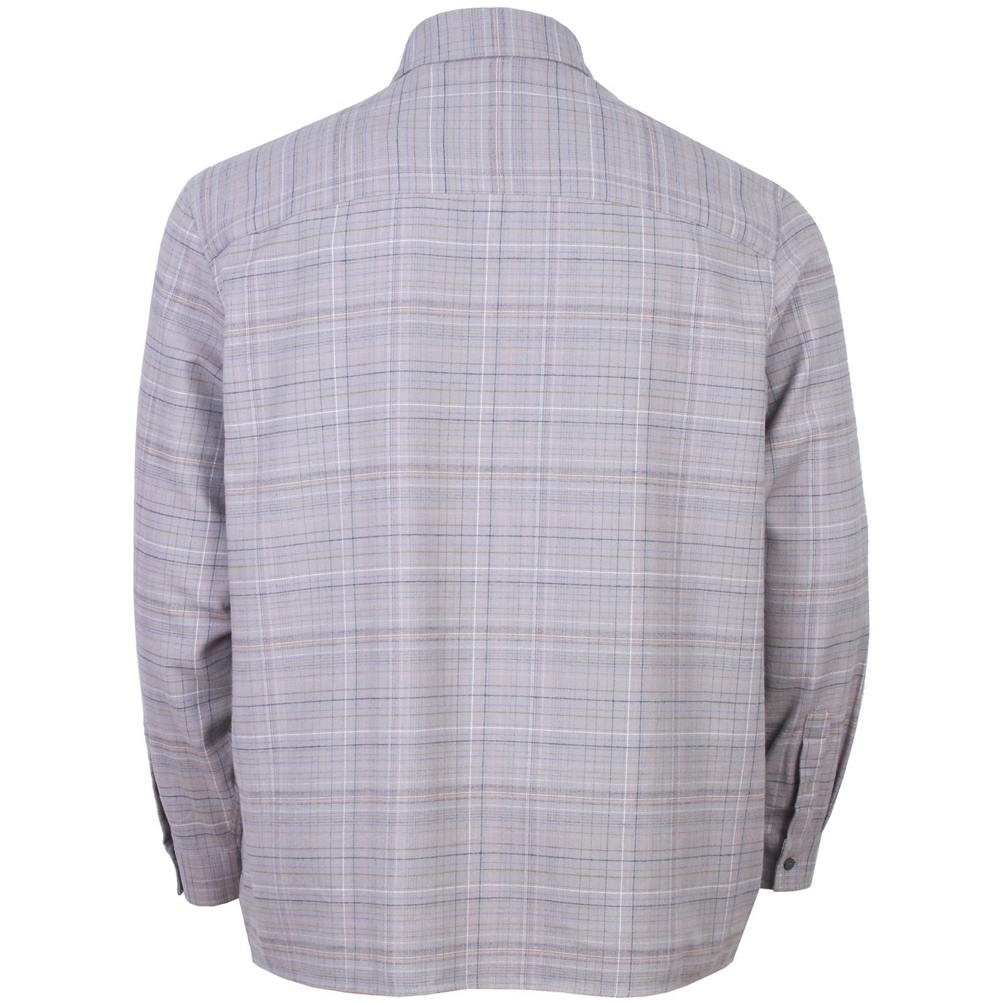 Lyle & Scott Plus Size Check Flannel Shirt Gull Grey