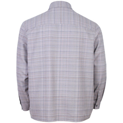 Lyle & Scott Plus Size Check Flannel Shirt Gull Grey
