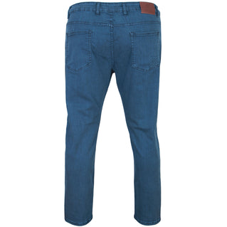 Kam Jeans Plus Size Embossed Regular Fit Jeans Smokey Blue
