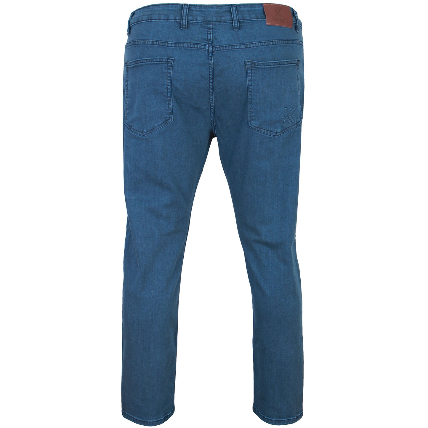 Kam Jeans Plus Size Embossed Regular Fit Jeans Smokey Blue