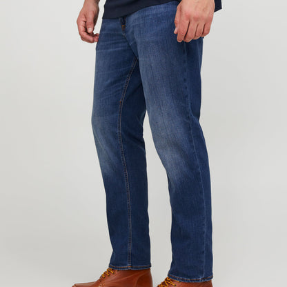 Jack & Jones Plus Size Tim Original Slim Straight Jeans Blue
