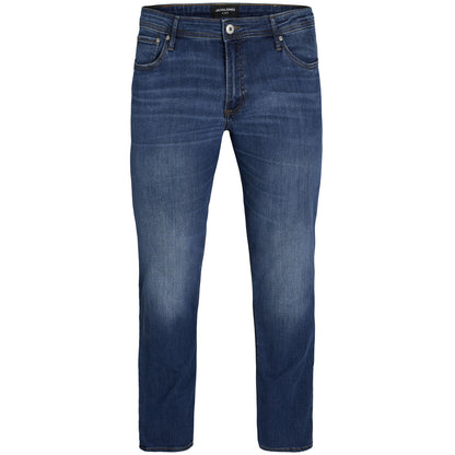 Jack & Jones Plus Size Tim Original Slim Straight Jeans Blue