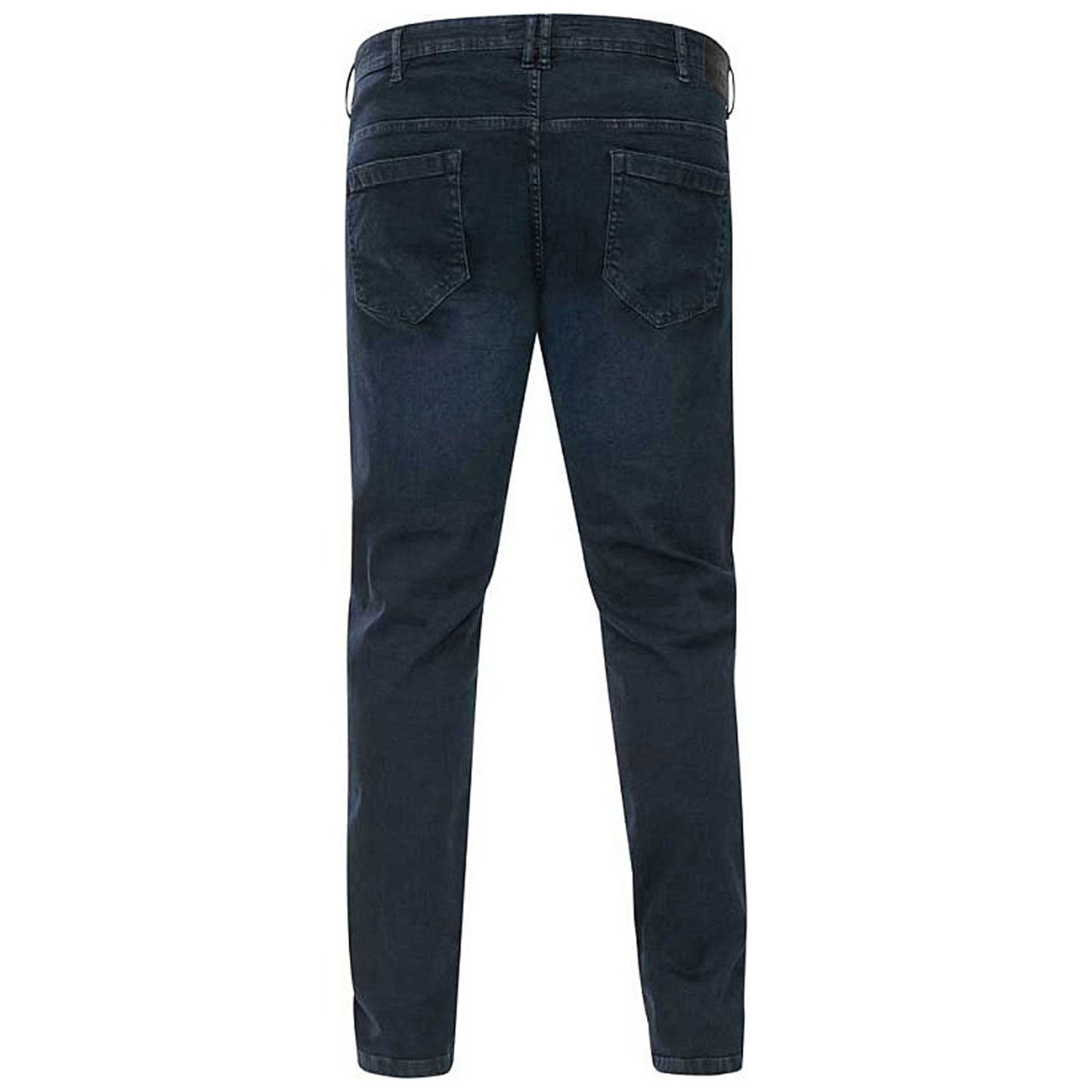 D555 Plus Size Daniel Tapered Stretch Jeans Blue/Black Wash