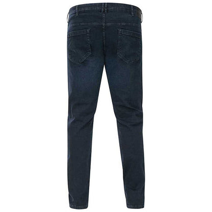 D555 Plus Size Daniel Tapered Stretch Jeans Blue/Black Wash