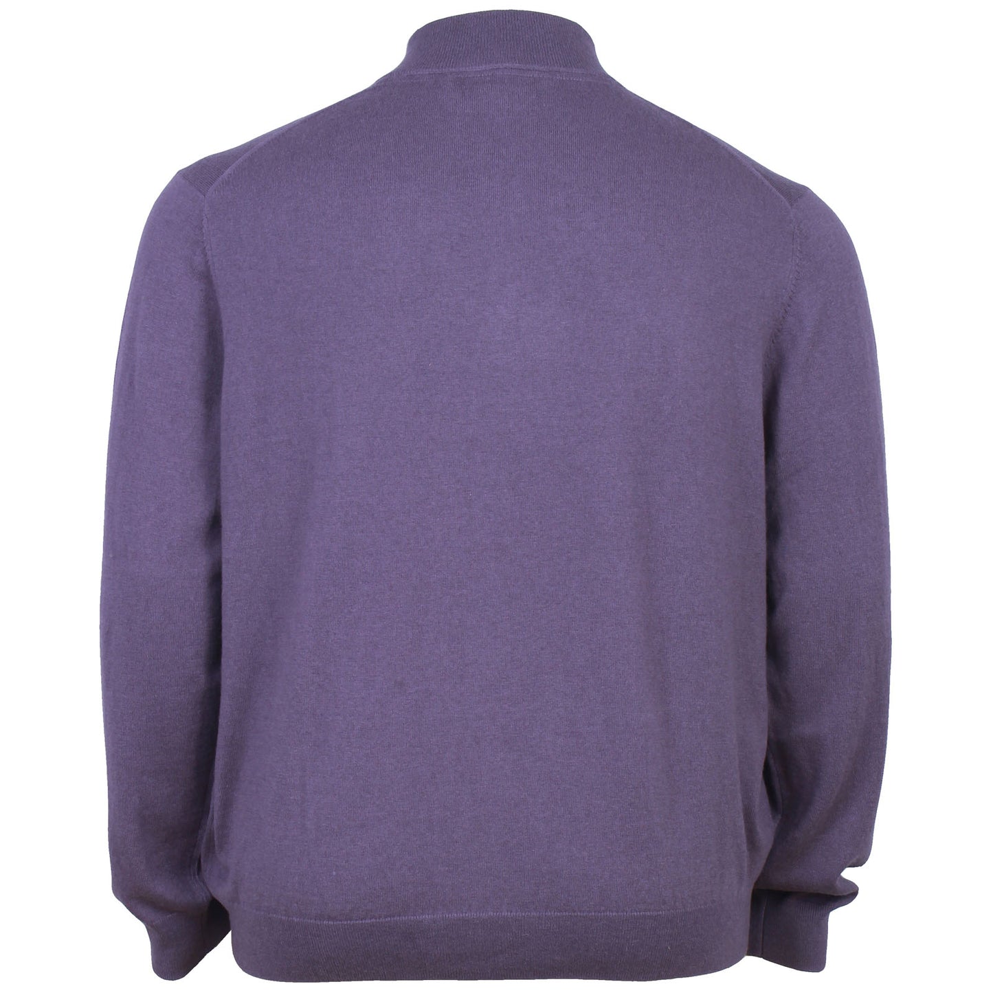 Lyle & Scott Plus Size Cotton Merino Quarter Zip Jumper Graystone