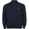 Lyle & Scott Plus Size Cotton Merino Quarter Zip Jumper Dark Navy