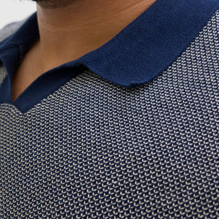 Jack & Jones Plus Size Easton Knit Split Neck Polo Vetiver