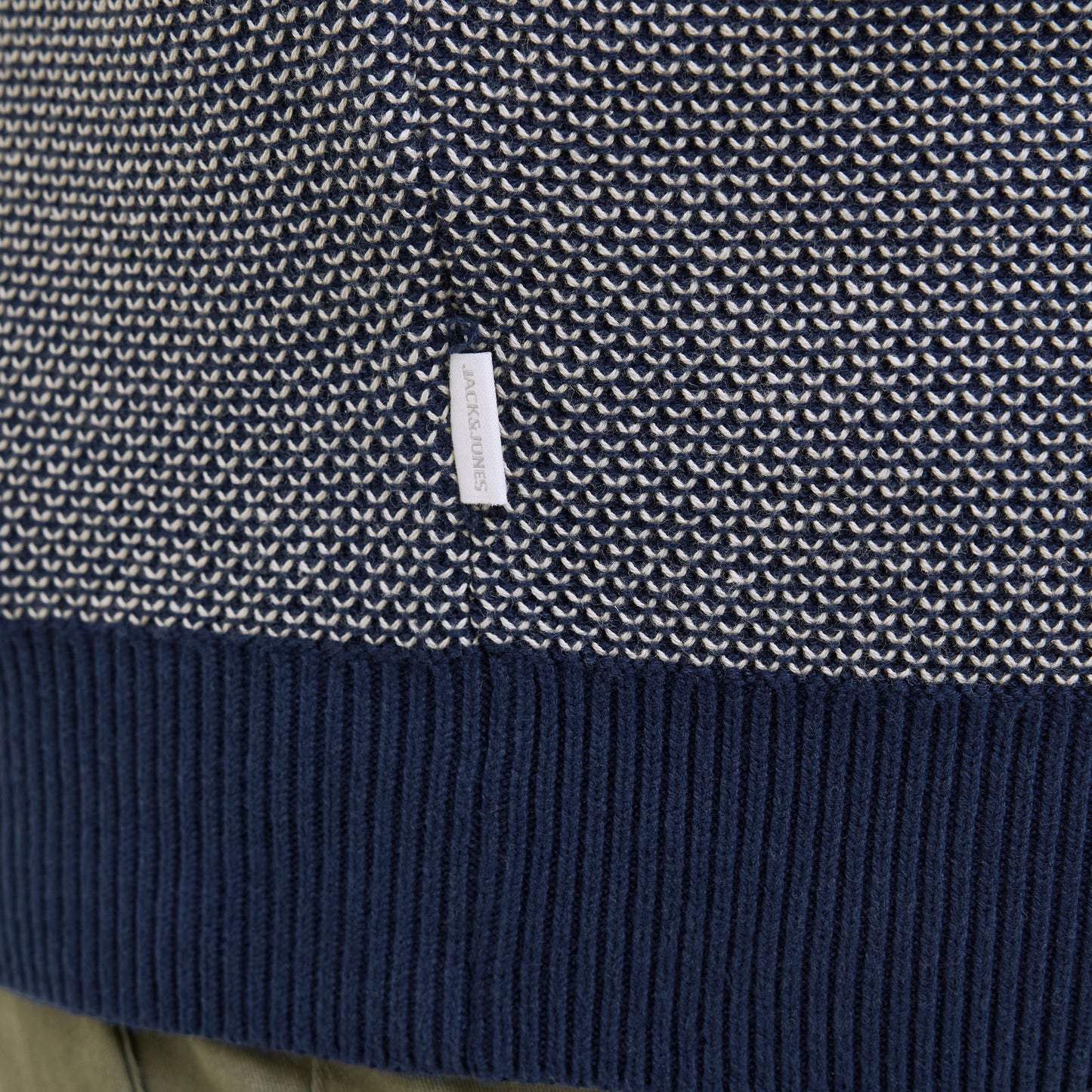Jack & Jones Plus Size Easton Knit Split Neck Polo Vetiver