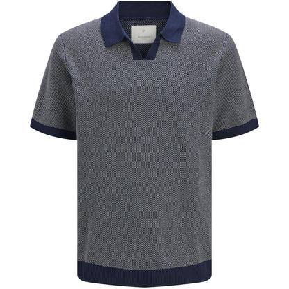 Jack & Jones Plus Size Easton Knit Split Neck Polo Vetiver