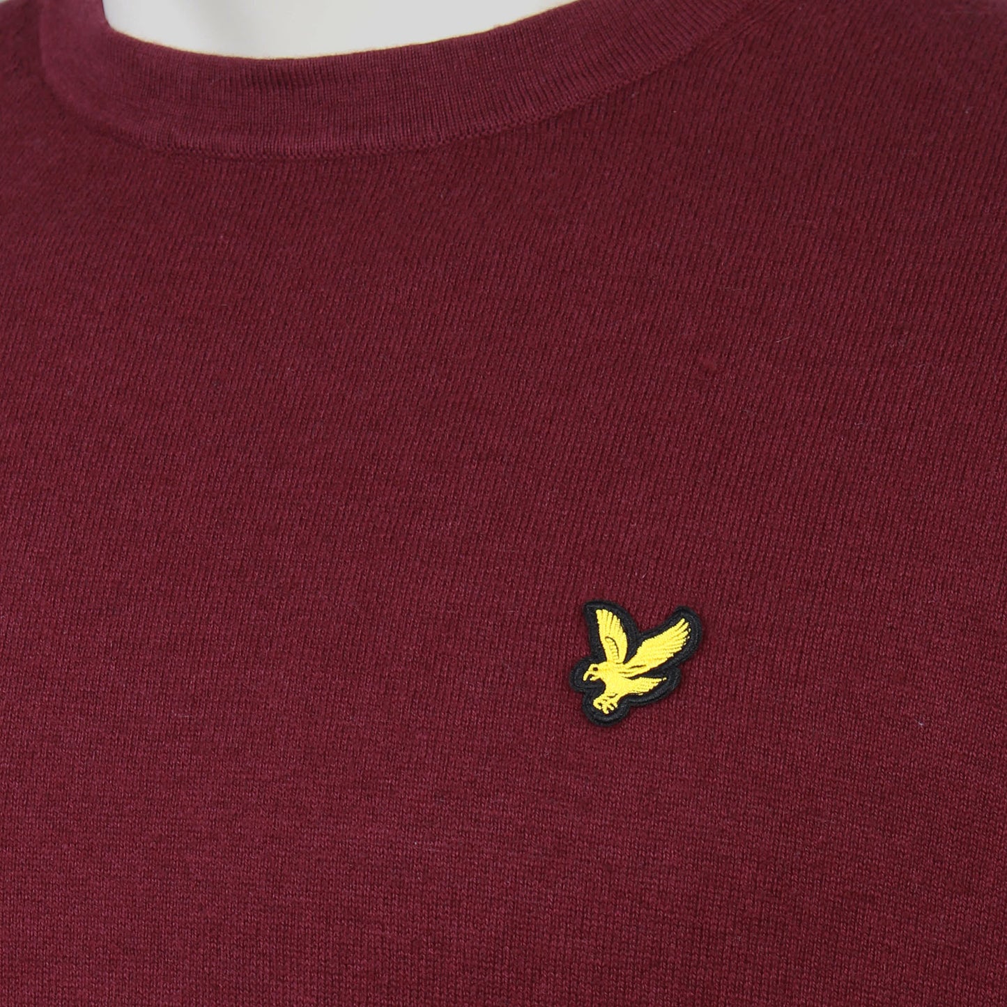 Lyle & Scott Plus Size Cotton Merino Crew Neck Jumper Port