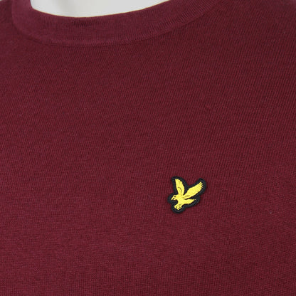 Lyle & Scott Plus Size Cotton Merino Crew Neck Jumper Port