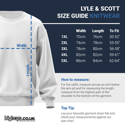 Lyle & Scott Plus Size Cotton Merino Crew Jumper Argyle Teal