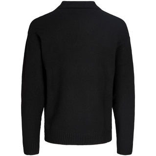 Jack & Jones Plus Size Soho Ollie Split Neck Knitwear Black