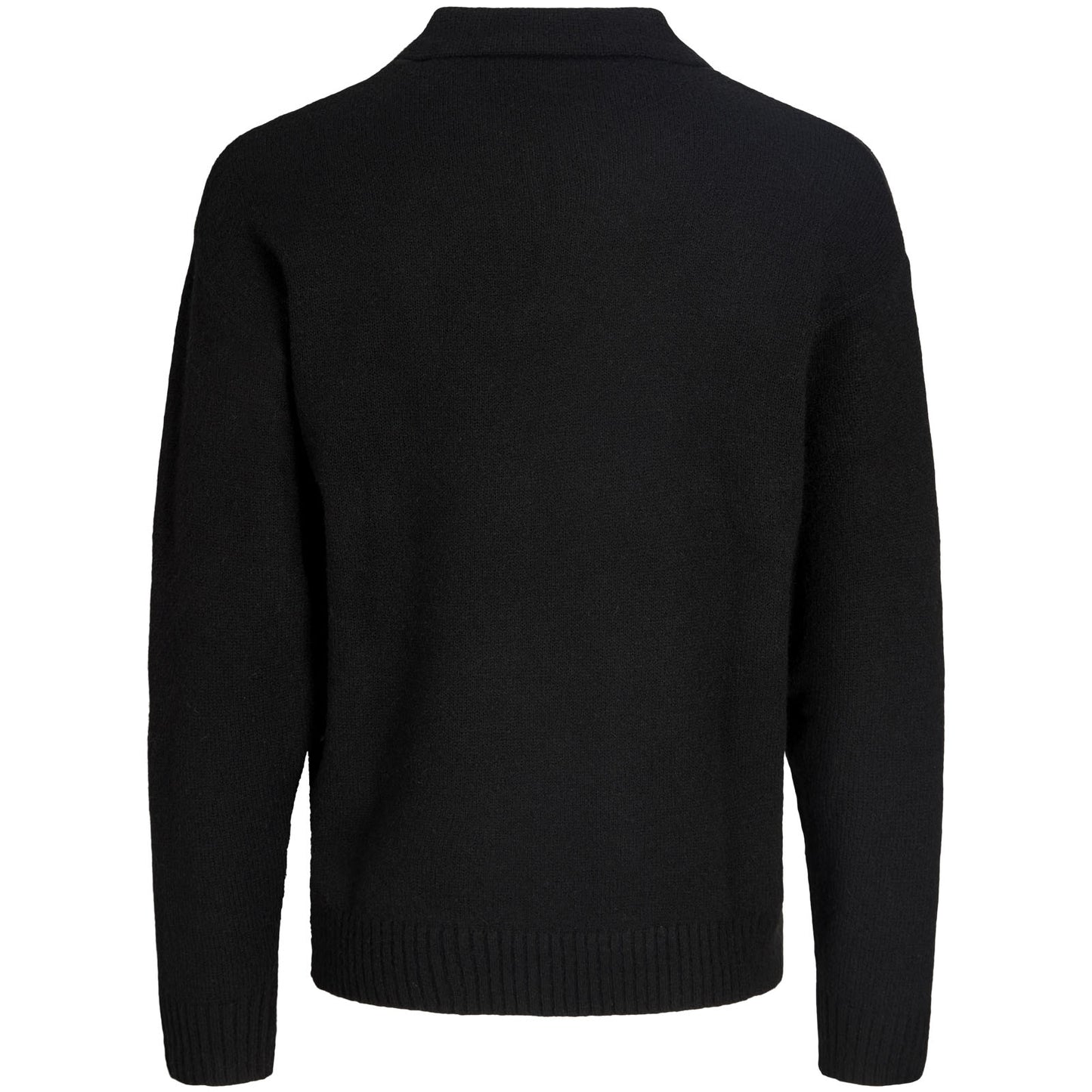 Jack & Jones Plus Size Soho Ollie Split Neck Knitwear Black