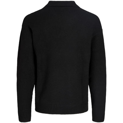 Jack & Jones Plus Size Soho Ollie Split Neck Knitwear Black