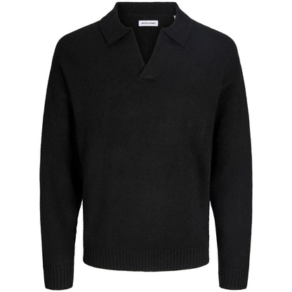 Jack & Jones Plus Size Soho Ollie Split Neck Knitwear Black