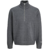 Jack & Jones Plus Size Norrebro Half Zip Knitwear Dark Grey